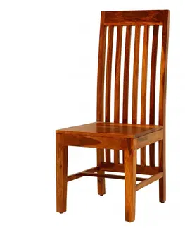 Židle Židle Gani s žebrováním z indického masivu palisandr / sheesham