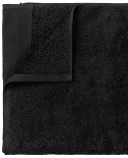Ručníky Blomus Saunová osuška černá 100 x 200 cm RIVA