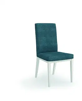 Luxusní jídelní židle Estila Moderní jídelní židle Cerdena ze dřeva s textilním potahem 103cm