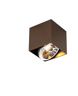 Nastenna svitidla Designový bod tmavě bronzový čtverec - Box