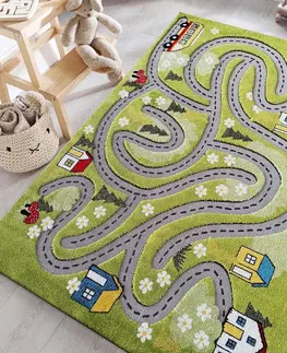Dětské koberce Smyslový dětský koberec zelený Šířka: 150 cm | Délka: 200 cm