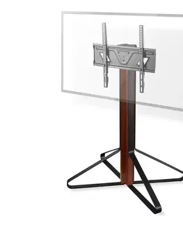Držáky a stojany na TV a monitory   TVSM6050BK - Podlahový stojan pro TV 43-65” mahagon 