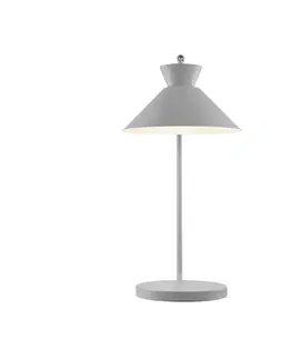 Stolní lampy Nordlux Stolní lampa Dial z kovu, šedá
