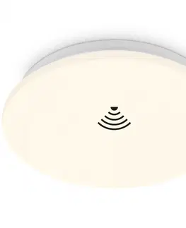 LED stropní svítidla BRILONER LED stropní svítidlo s čidlem, 26 cm, 12W, 1190lm, bílé BRILO 3897016