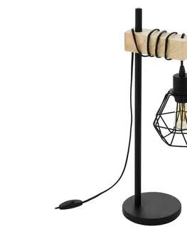 Lampy Eglo Eglo 43136 - Stolní lampa TOWNSHEND 1xE27/60W/230V 