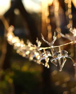 Vánoční řetězy a lamety DecoKing Vánoční LED světýlka REINDEERS teplá bílá