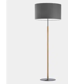 Lampy  Stojací lampa DEVA 1xE27/25W/230V šedá 