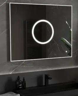 Koupelnová zrcadla MEXEN Koga zrcadlo s osvětlením 100 x 80 cm, LED 600 9821-100-080-611-00