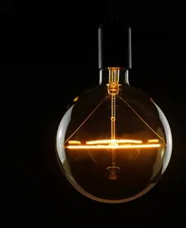 Stmívatelné LED žárovky Segula E27 5W LED žárovka Ø15cm vintage gold 1 900K
