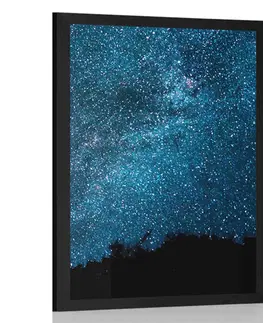 Vesmír a hvězdy Plakát pohled na noční oblohu