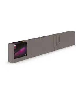 Chytré osvětlení Philips HUE Perifo lištové svítidlo 3 spoty+panel, LED WACA 44,6W 3580lm 2000-6500K RGB, černá