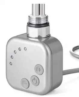 Koupelna HOPA Topná tyč BURGH s termostatem a časovačem Barva topné tyče  Chrom matný, Typ připojení Rovný kabel, Výkon topné tyče 500 W RDOHT2RK50003