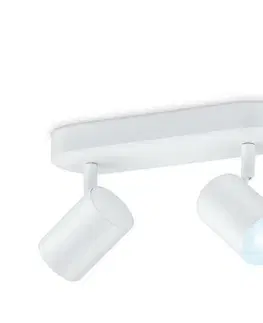 LED bodová svítidla Philips Stropní bodové svítidlo WiZ IMAGEO LED GU10 2x4,9W 2x345lm 2700-6500K IP20 CRI90 bílé, stmívatelné
