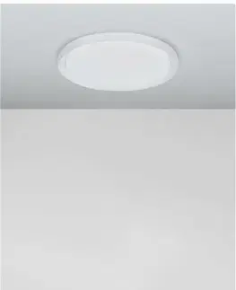 LED stropní svítidla NOVA LUCE stropní svítidlo TROY kov a akrylový difuzor matná bílá LED 40W 230V 3000K IP20 stmívatelné 9053591