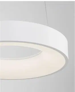 LED lustry a závěsná svítidla NOVA LUCE závěsné svítidlo RANDO THIN bílý hliník a akryl LED 30W 230V 3000K IP20 stmívatelné 9453430