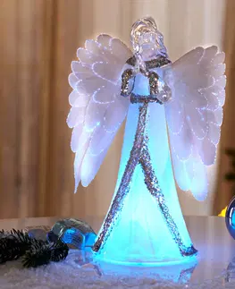 Svíčky a světelné dekorace Anděl z optických vláken