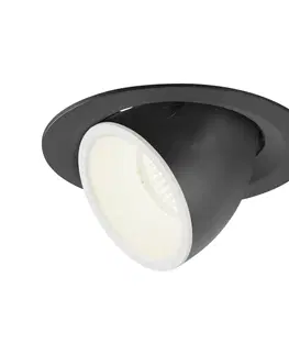 LED podhledová svítidla SLV BIG WHITE NUMINOS GIMBLE M zápustné stropní svítidlo černé/bílé 4000 K 40° 1005961