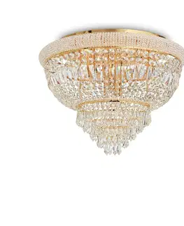 Moderní stropní svítidla Přisazené stropní svítidlo Ideal Lux Dubai PL24 Ottone 243498 E14 24x40W IP20 78cm zlaté