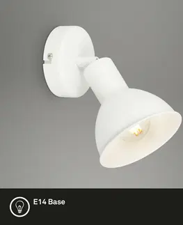 Industriální bodová svítidla BRILONER Bodové svítidlo pr. 9 cm 1x E14 max. 25W bílé BRILO 2674-016