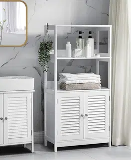 Koupelnový nábytek Koupelnová skříňka Vasagle Whitney bílá