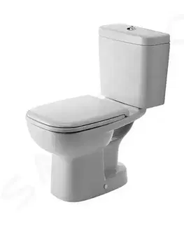 Záchody DURAVIT D-Code WC kombi mísa, spodní odpad, bílá 21110100002
