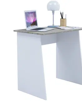 Psací stoly Psací Stůl Masola Mini 80cm Dub/bílá