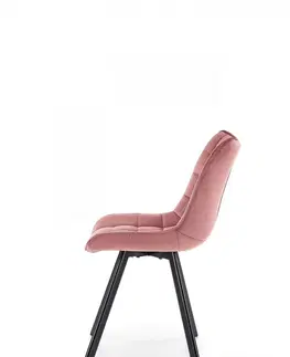 Židle HALMAR Designová židle Mirah růžová