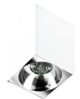 Moderní bodová svítidla Stropní bodové přisazené svítidlo AZzardo Hugo white AZ0827 GU10 1x50W IP20 9,5cm hranaté bílé