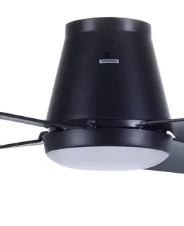Stropní ventilátory se světlem Beacon Lighting Stropní ventilátor Aria CTC s LED světlem, černý