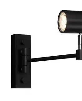 Svítidla -  2209 - Nástěnná lampička FUSSA 1xGU10/15W/230V černá 