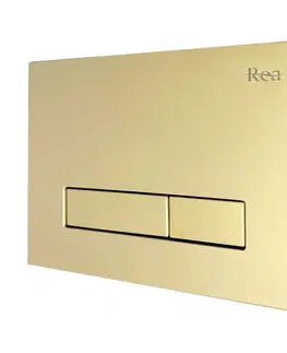 Kompletní WC sady WC tlačítko k nádržce REA H zlaté