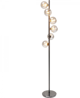 Moderní stojací lampy KARE Design Stojací lampa Scal Balls - černá, 160cm