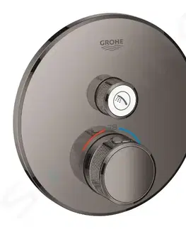 Koupelnové baterie GROHE Grohtherm SmartControl Termostatická sprchová baterie pod omítku s jedním ventilem, Hard Graphite 29118A00