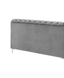 Designové postele LuxD Designová postel Rococo 180 x 200 cm šedý samet