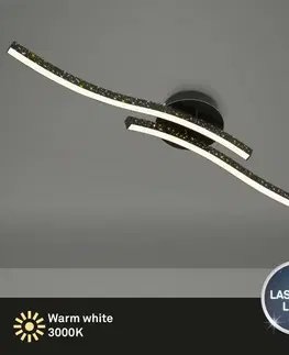 Designová stropní svítidla BRILONER LED nástěnné a stropní svítidlo, 80,5 cm, 12 W, 1400 lm, černá BRILO 3718-025