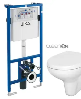 WC sedátka předstěnový instalační systém bez tlačítka + WC CERSANIT ARTECO CLEANON + SEDÁTKO H895652 X AT1