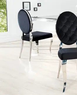 Luxusní jídelní židle Estila Luxusní jídelní židle Modern Barock II černá