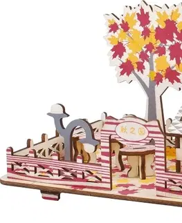 3D puzzle Woodcraft construction kit  Dřevěné 3D puzzle Podzimní dům