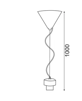 Klasická závěsná svítidla ACA Lighting Hang závěs 2800WW