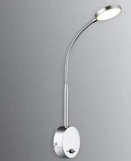 Nástěnná svítidla Globo Hliníkové nástěnné svítidlo Serin s LED