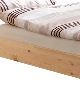 Jednolůžkové postele Lakovaná Postel Z Masívu Bora - 90x200cm