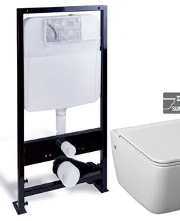 WC sedátka PRIM předstěnový instalační systém bez tlačítka + WC JIKA PURE + SEDÁTKO DURAPLAST PRIM_20/0026 X PU1