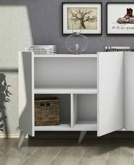 Komody Sofahouse Designová komoda Olencia 180 cm bílá