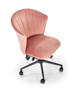 Kancelářské židle HALMAR Kancelářské křeslo Pasco růžové