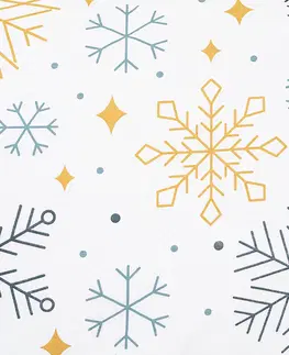 Povlečení 4Home Flanelové povlečení Frosty snowflakes, 140 x 200 cm, 70 x 90 cm