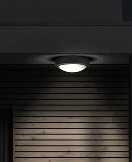 LED venkovní nástěnná svítidla Solight LED venkovní osvětlení kulaté, šedé, 13W, 910lm, 4000K, IP54, 17cm WO746