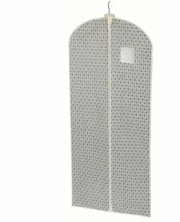 Úložné boxy Compactor Úložný obal na obleky a dlouhé šaty MISSY, 60 x 137 cm, modro-bílá
