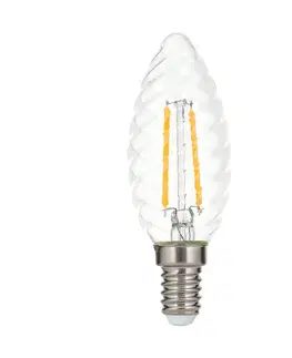 LED žárovky Orion LED žárovka-svíčka E14 3W 2700K filament kroucená