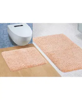 Koberce a koberečky Bellatex Sada koupelnových předložek Micro růžová, 60 x 100 cm, 60 x 50 cm