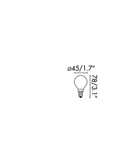 LED žárovky FARO LED žárovka G45 matná E14 4W 2700K